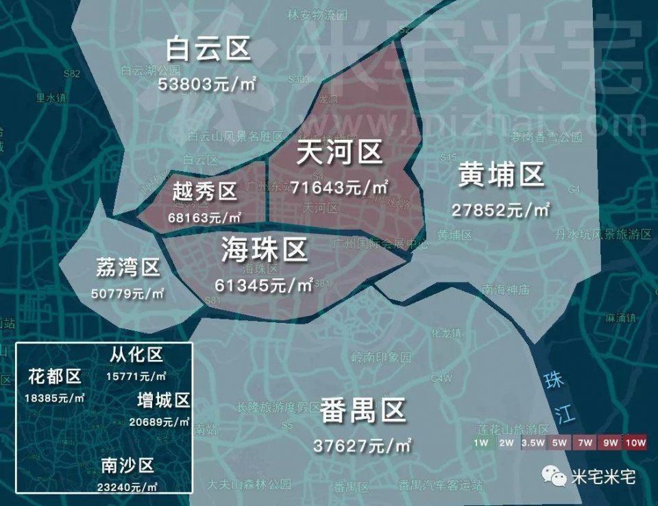 石家庄房价最贵的地方竟不是裕华区!附5月30个热点城市房价地图