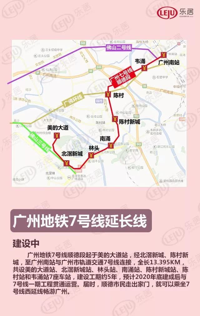 顺德境内地铁最新进展：三条轨道线2020年前后通车