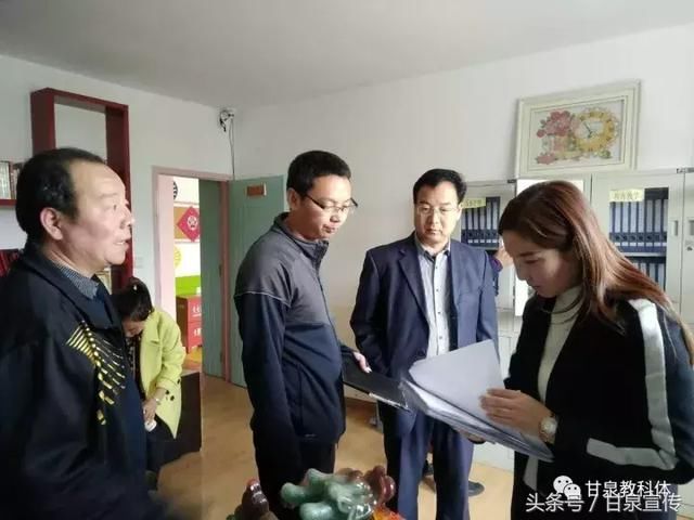 延安甘泉:市教育局党委副书记王根科检查我县