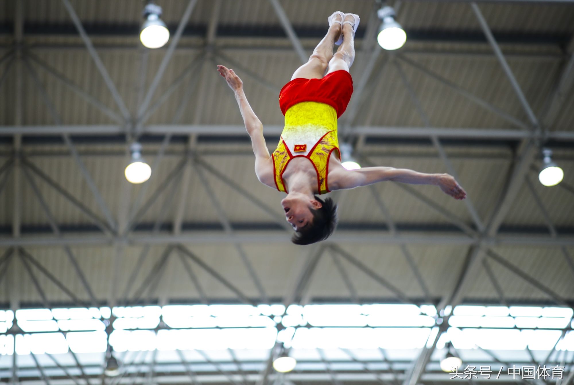亚运会蹦床第一次选拔测验赛在北京体育大学进