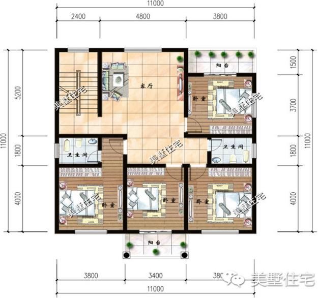 三款20万左右的农村三层别墅，富家太太最喜欢的休闲户型 农村