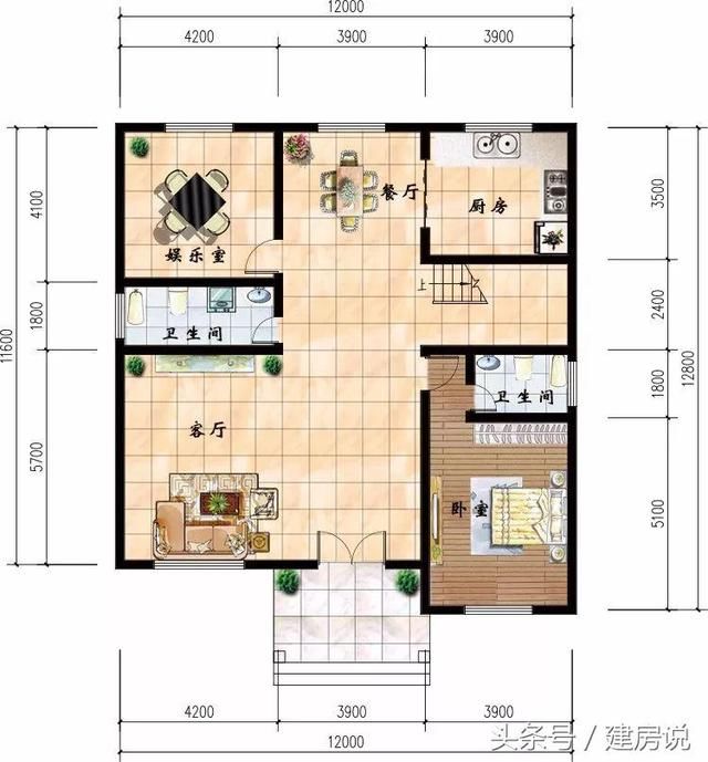 3款漂亮小洋房户型，农村建造这样的房子才最值得