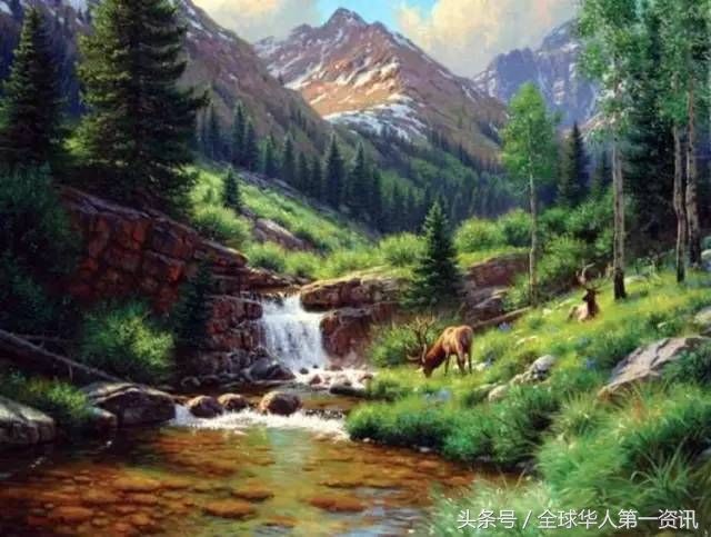 30张超美的美国风光油画