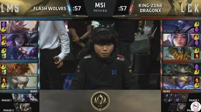 MSI韩国队不演了?KZ凶残阵容击败闪电狼!