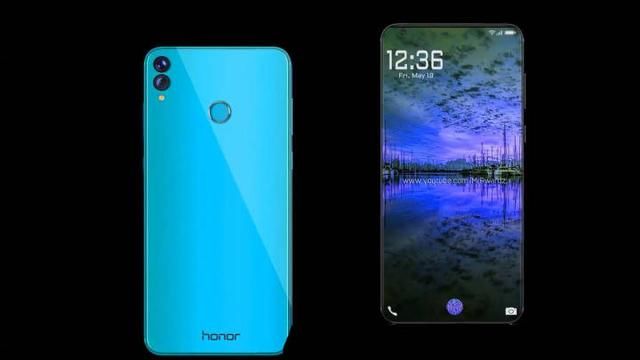 华为荣耀10概念渲染图:5.99寸99%屏占比 支持无线充电