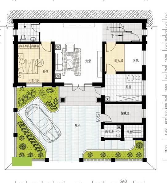 20万带庭院的农村房屋设计图,5套方案,2款带火