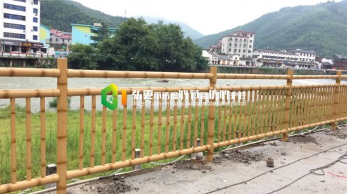 不锈钢竹节管仿竹护栏在园林市政、新农村、河
