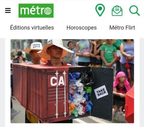 加拿大向菲律宾运送垃圾称是商业交易 菲总统