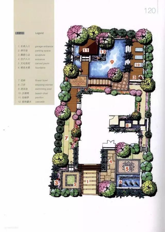 50张高清庭院设计平面图来啦~