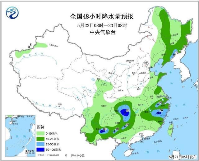 川渝地区成暴雨中心 北方降雨降温齐发