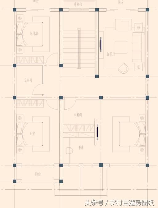 7款三层农村自建房设计，4款带堂屋，3款造价不超过30万