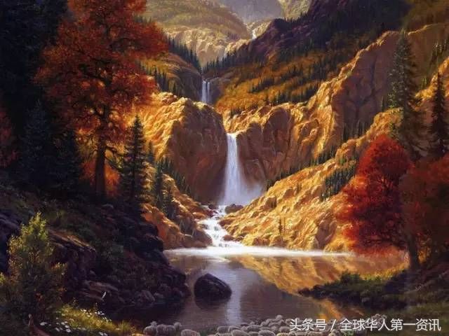 30张超美的美国风光油画