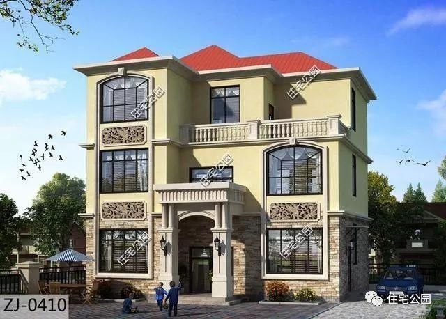 5套文化石外墙农村别墅,1最实用,4网友最爱到