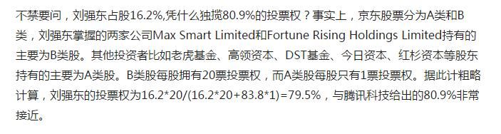 刘强东独揽京东81%的投票权，马云都自愧不如，东哥套路果然深！