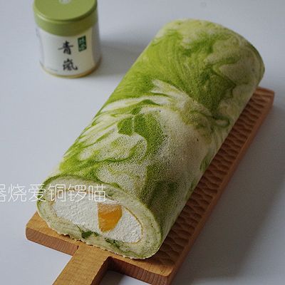 原味抹茶双色蛋糕卷