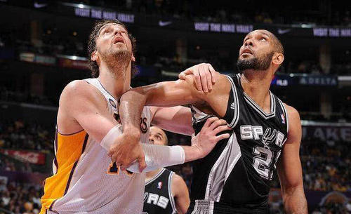 加索尔能抗衡邓肯吗?生涯55场交手数据对比,球