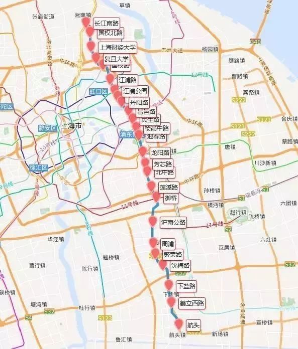 上海地铁规划图最新出炉!崇明区也要修地铁了