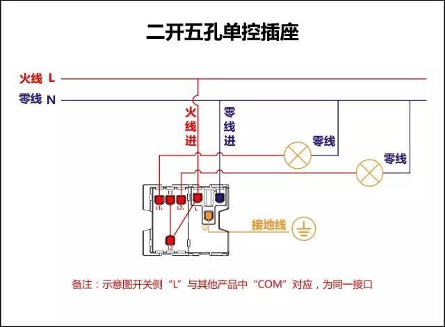 一灯三控开关接线图解