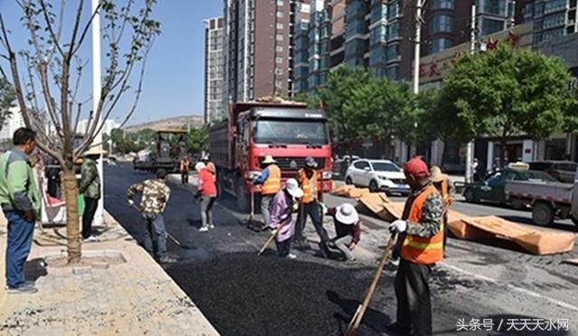秦州区城市规划道路新建及改造工程有序推进