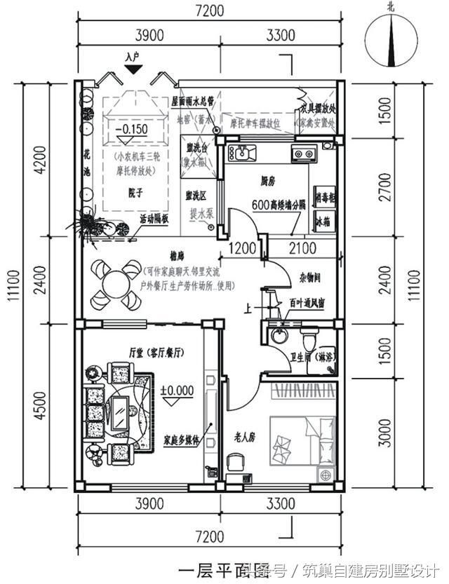 二层三层自建房全套设计施工图，农村联排双拼别墅效果图纸大全