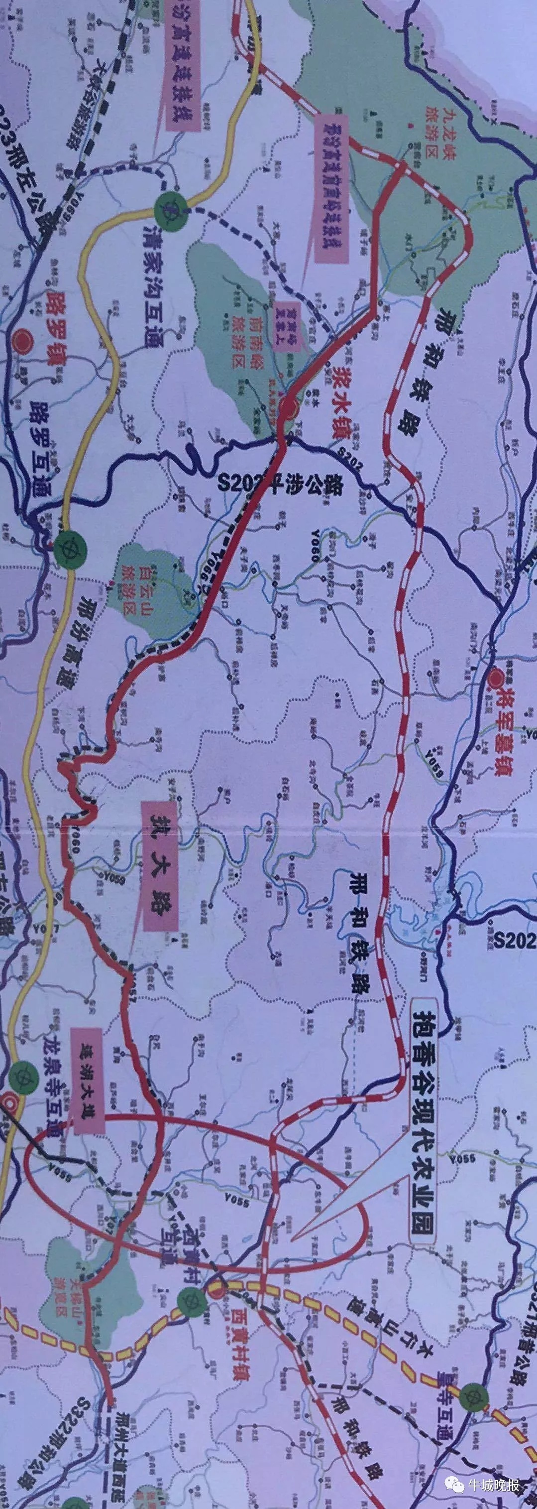 百里旅游专线抗大路刚刚通车!连通天梯山、邢