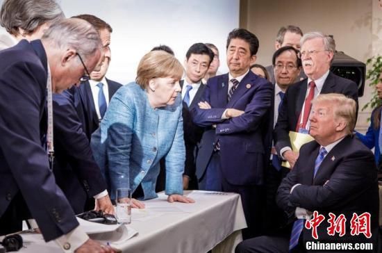 G7峰会一张图火遍网络 6国领袖“围战”特朗普