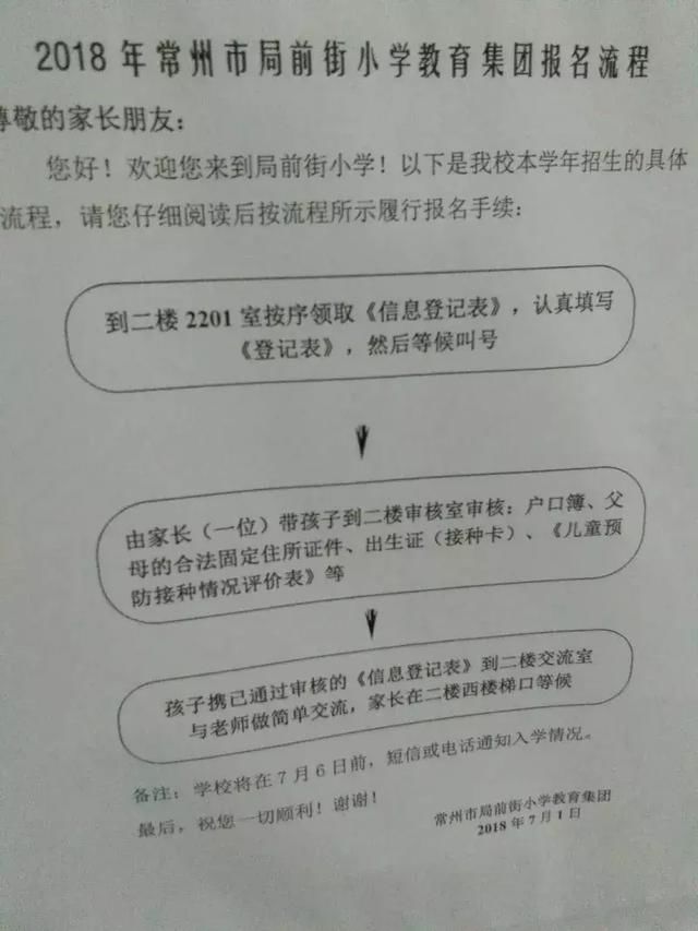 常州公办小学2018入学流程+面试内容汇总