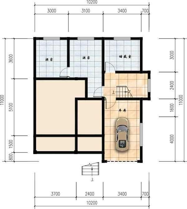 10X11M二层带地下室别墅, 实用美观一看就爱, 接地气户型最讨喜