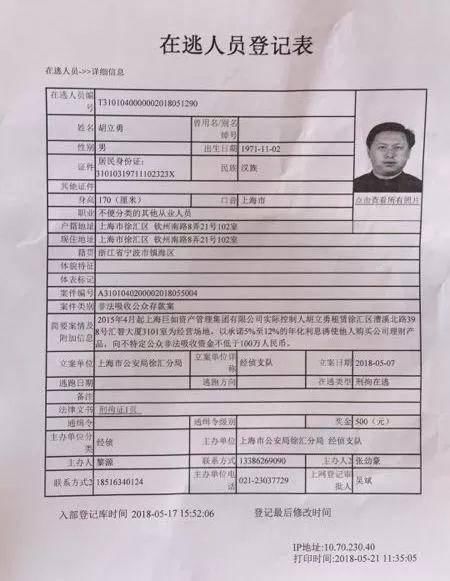 又一个金融大佬跑路:曾与马化腾同台领奖，如今非法集资20亿被通