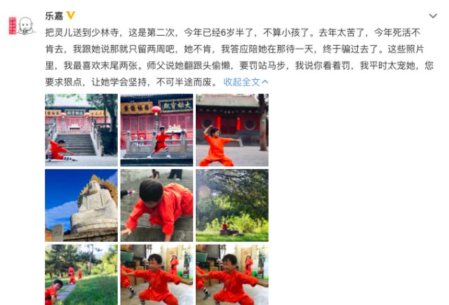乐嘉再送女儿上少林遭非议,他到底是在强迫孩子还是锻炼坚持? 钱柜娱乐999官网
