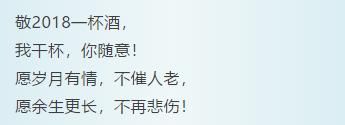 人生在世:敬 二零一八 一 杯酒!