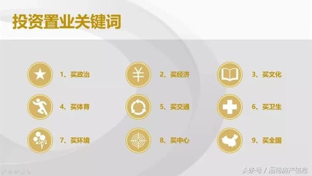 投资置业的九个“关键词”，看了不后悔！