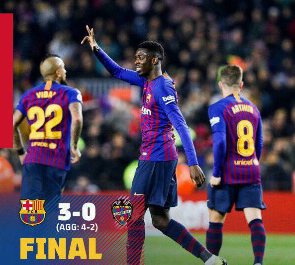 巴萨上演国王杯22轮不败壮举 连续38场破门创