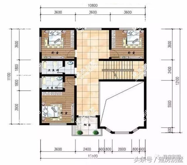 2款建的很火的农村别墅户型，造价均20来万，美观又实用