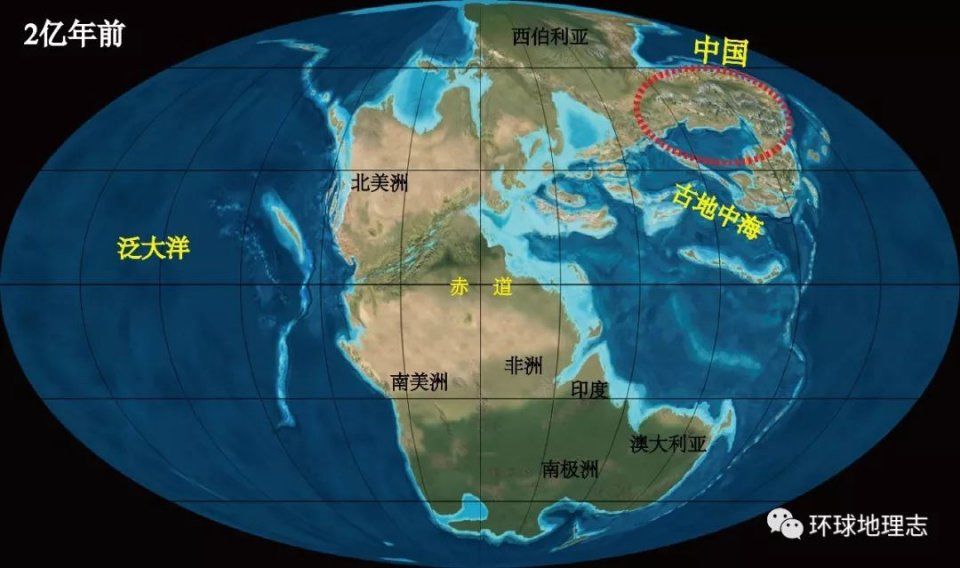 中国38亿年来的数次海陆变迁!