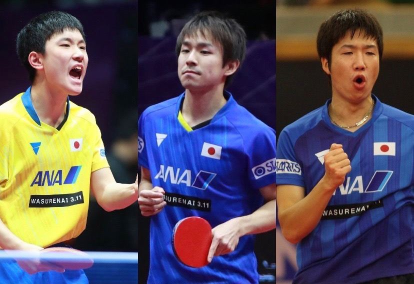 日本奥运会乒乓球名单
