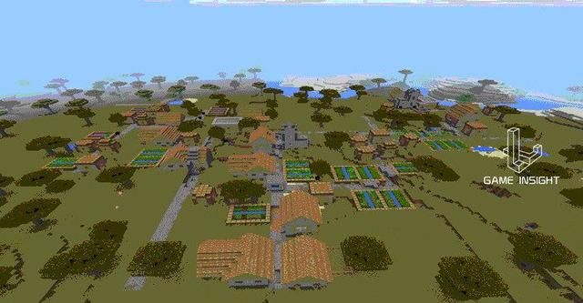 据说这是《我的世界》手机版最大村庄种子，生存党怕是没见过吧？