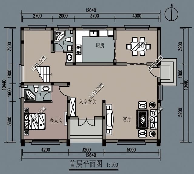 90后农村自建房，现代风格户型6套，含平面图