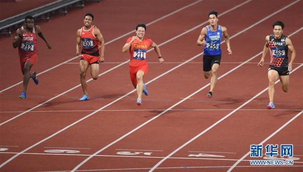 亚洲飞人!苏炳添9秒92破百米亚运会纪录夺冠