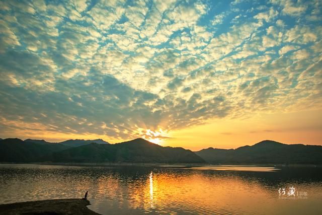 晚霞满天金湖面 夕照渔家归如歌美丽乡村下峪游之三