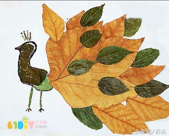 超全创意儿童树叶画,幼儿园手工diy素材,幼师备课,亲子课必备图片