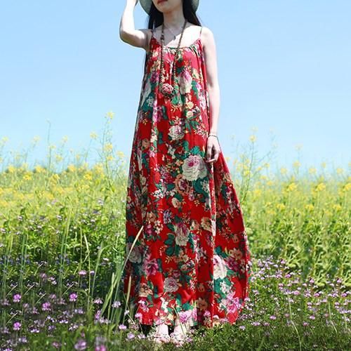 随性飘逸的棉麻连衣裙,诠释女性的温婉大方,清