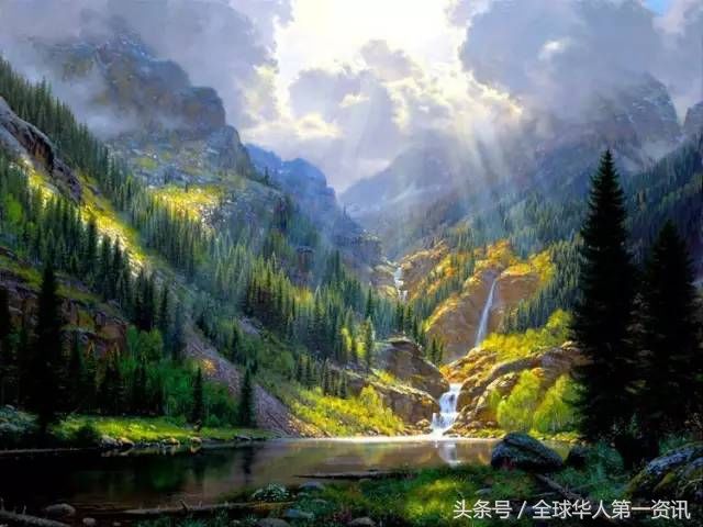 30张超美的美国风光油画