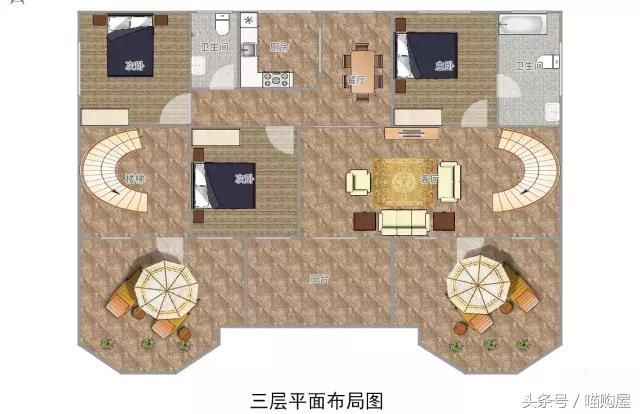 兄弟携手建双拼别墅，5套户型哪个更美？含平面图