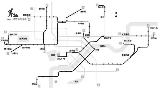 大爆发!2018年杭州9条地铁同步建设，看看你家门口有哪条?