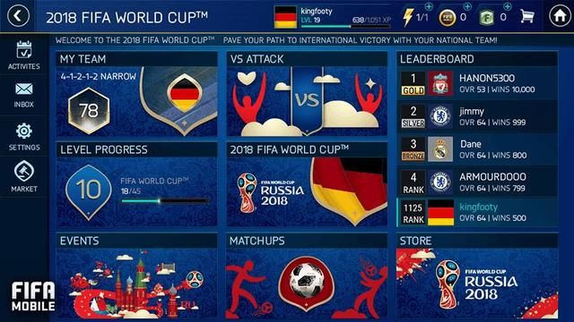 FIFA mobile世界杯活动:竞猜、对战、故事模式