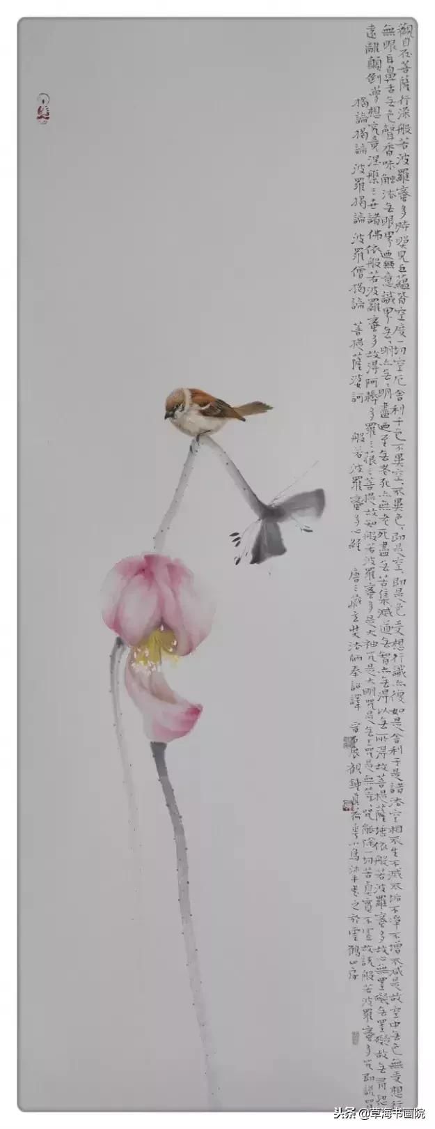 我郑重保证这些麻雀是国画不是照片,附创作过程