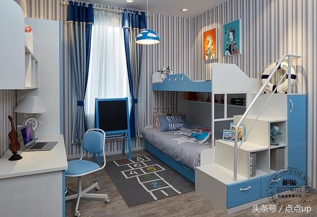 儿童房高低床尺寸多少合适?|合肥儿童房装修效