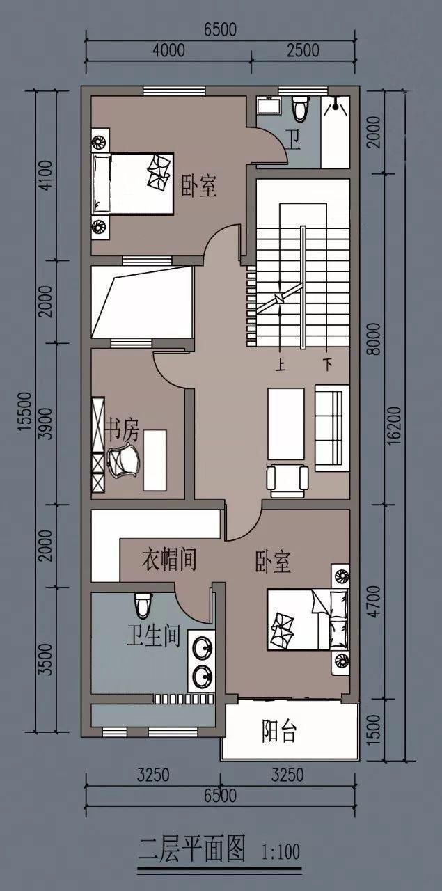 自建房小面宽大进深户型的几种处理方式