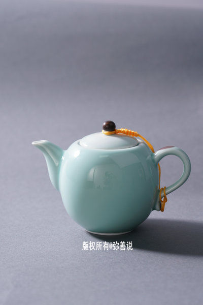 复古青瓷茶壶,青瓷盖碗,冰裂纹茶具,惊艳美图-